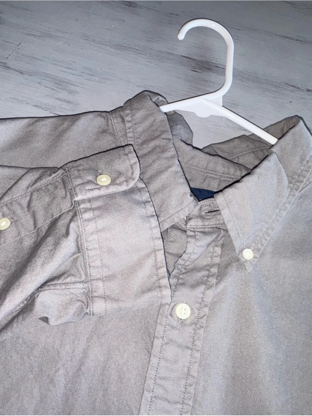 Polo Ralph Lauren Classic Fit Oxford Button Down Gray Cotton Shirt Men’s XXL